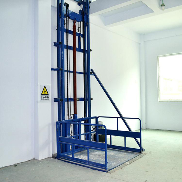 two floor outdoor small load cargo lift for warehouse