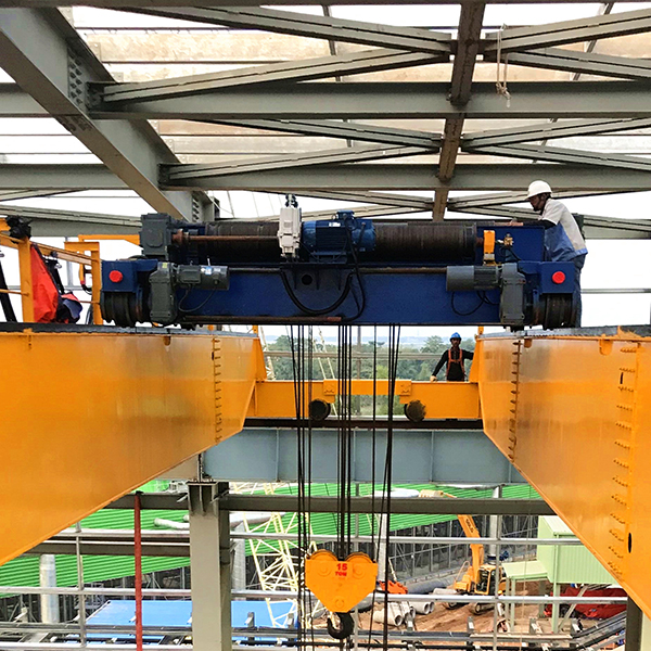 QD Overhead Cranes Double Girder with Heavy Duty Working Environment