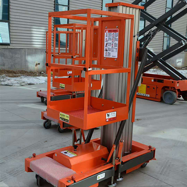 10m Hydraulic Single Mast Aluminum Alloy Man Lift