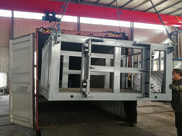 Loading 7sets cargo lift for Philippines client’s workshop