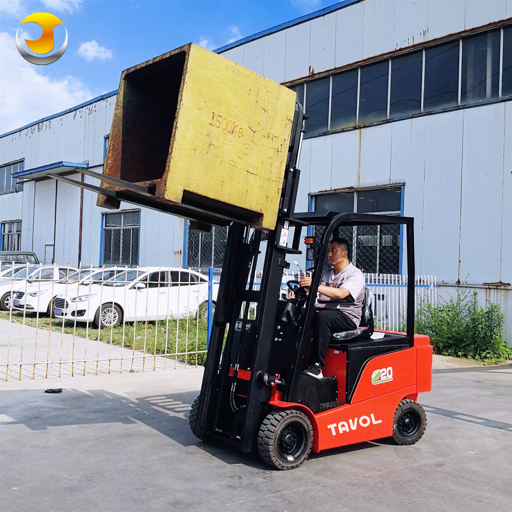 New Mini 1-3t Four Wheel Small Friendly Environmentally Electric Powered Counterbalanced Distribution Station Forklift