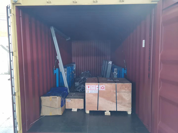 Container loading of cargo lift for our Armenia client