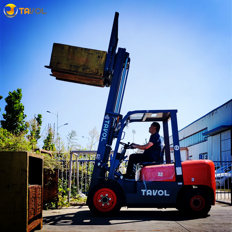 China Famous Paper Roll Clamp Hinged Fork Block Clamp CPC CPCD35 3.5TON Diesel Forklift